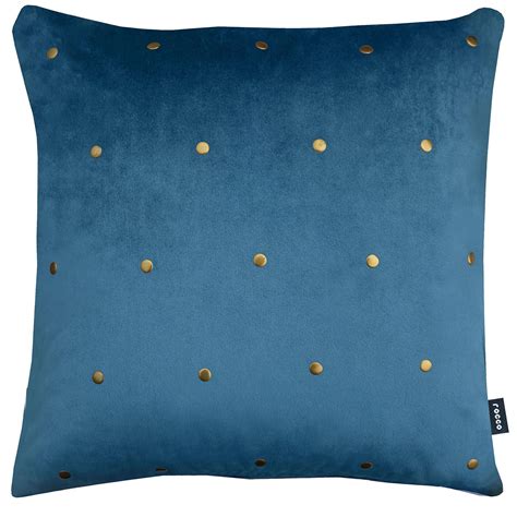 blue velvet cushions dunelm.